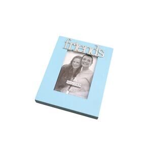 Vintage Malden International Friends Blue Photo Picture Frame 2.5x3.5 Novelty